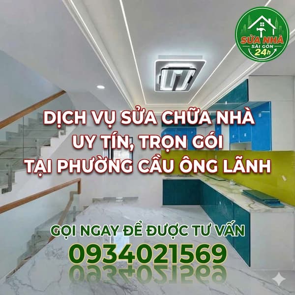 Dịch vụ sửa nhà tại phường Cầu Ông Lãnh Quận 1